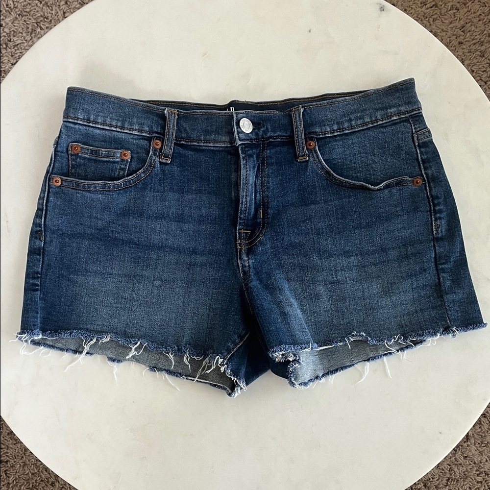 GAP Jean Shorts Size 27 Dark Blue